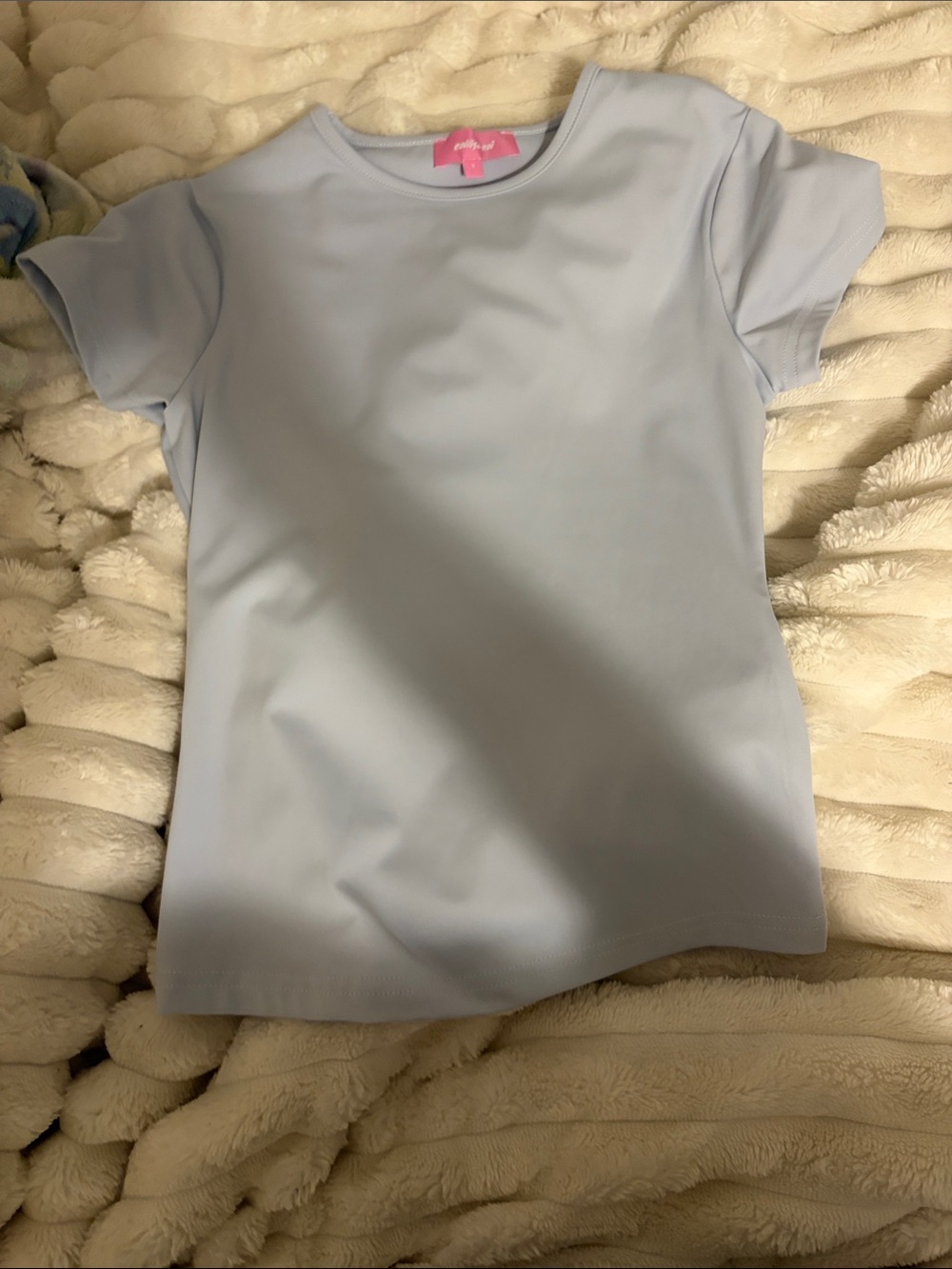 Edikted Light Blue Short Sleeve Crewneck Tee